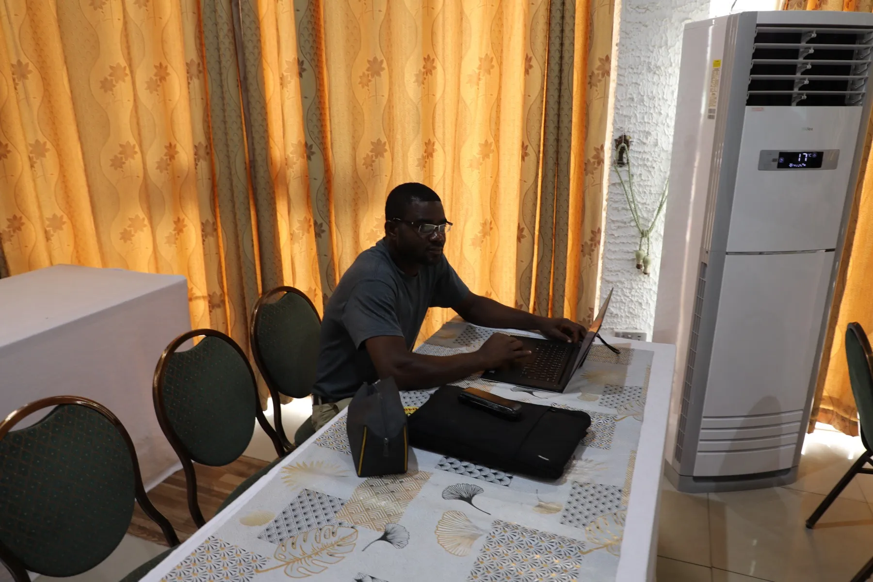 TVET consultant working during a training programme