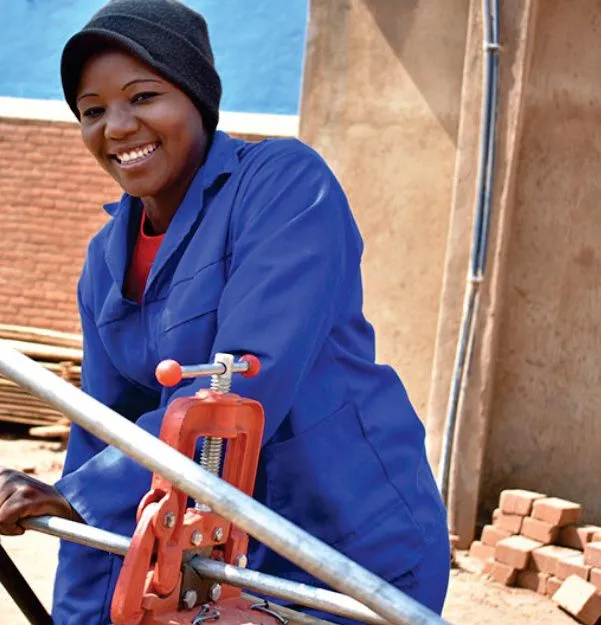 Trainee practising hands-on technical skills during a TVET programme