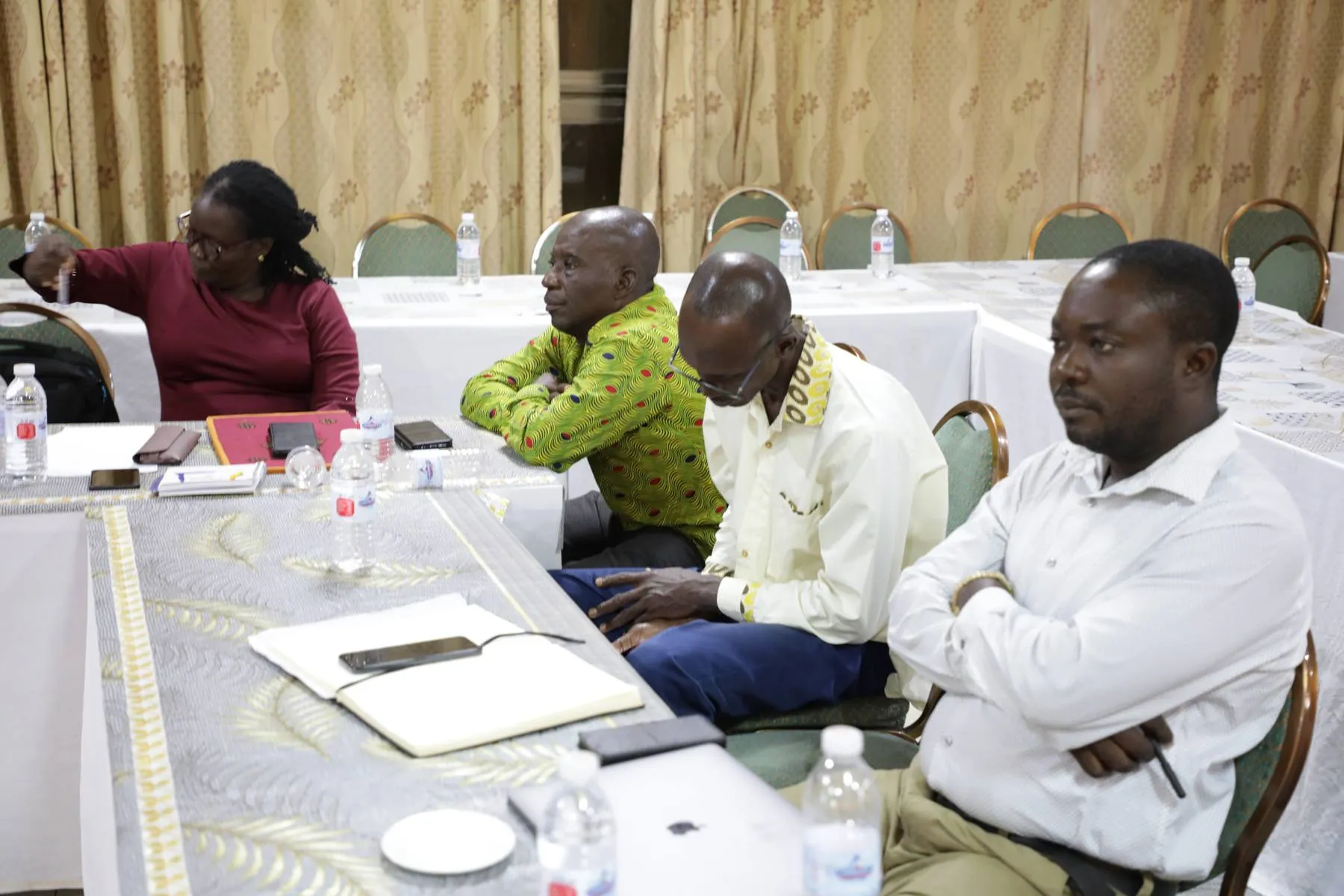 Participants in a focused group discussion at a TVET workshop