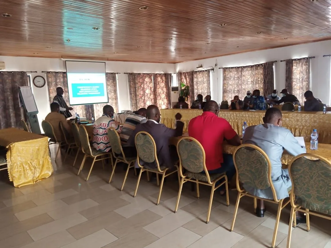 Regional TVET training seminar in a wooden-ceiling hall